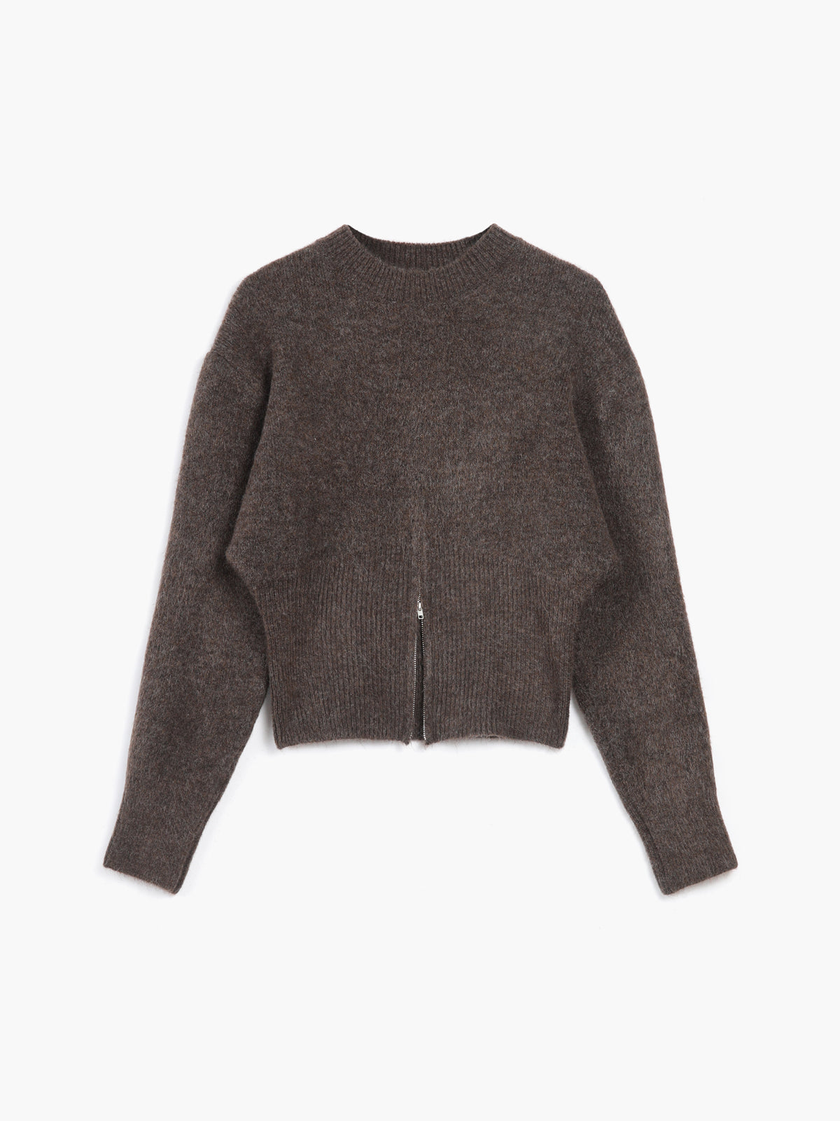 Camille | Relaxed Fit Half-Zip Fuzzy Sweater
