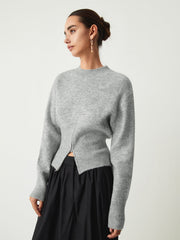 Camille | Relaxed Fit Half-Zip Fuzzy Sweater