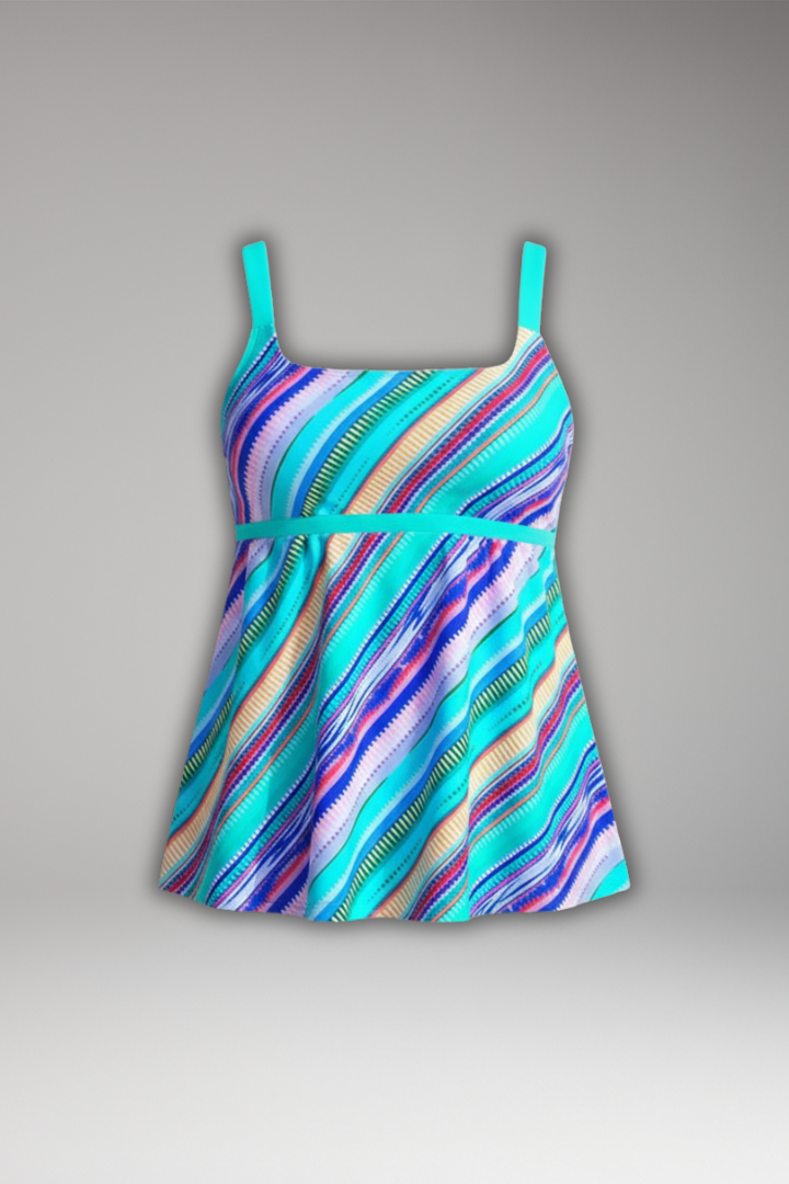 Carla | Printed Tankini Top and Shorts Set