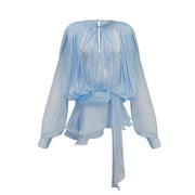 Claudia | Pleated Ruffled Mini Summer Dress