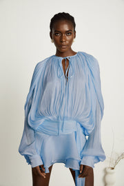 Claudia | Pleated Ruffled Mini Summer Dress