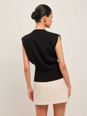 Cora | V-Neck Buttoned Holiday Clothes Sweater Vest