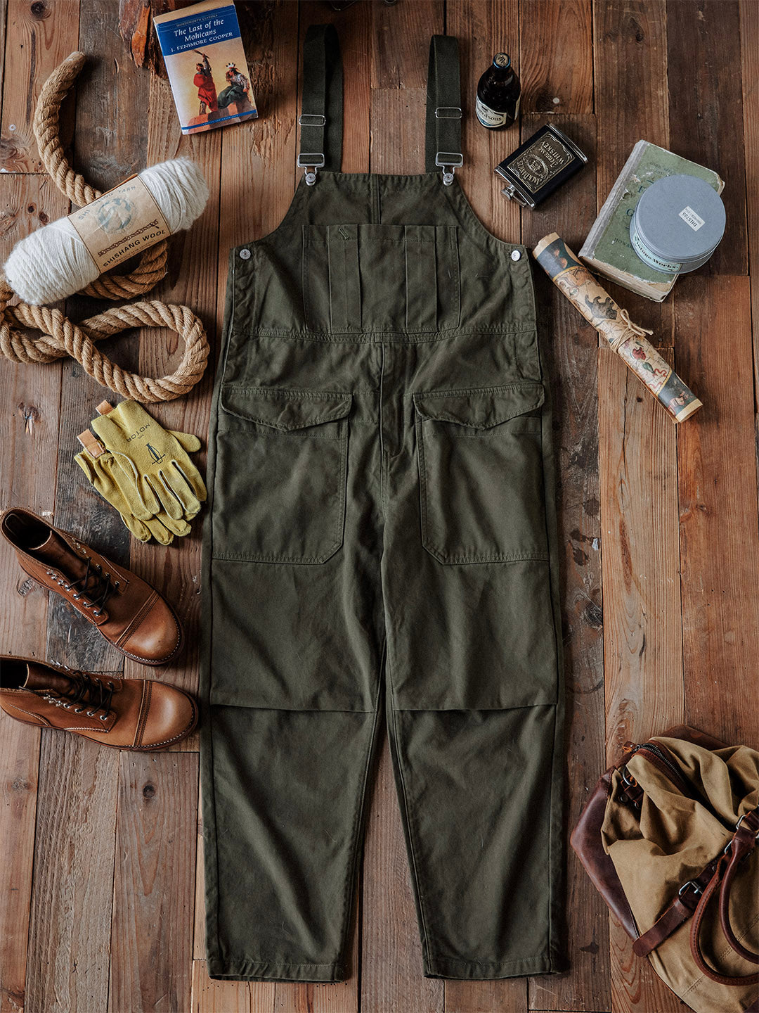 Cosima | Relaxed Fit Cotton Bib Overalls