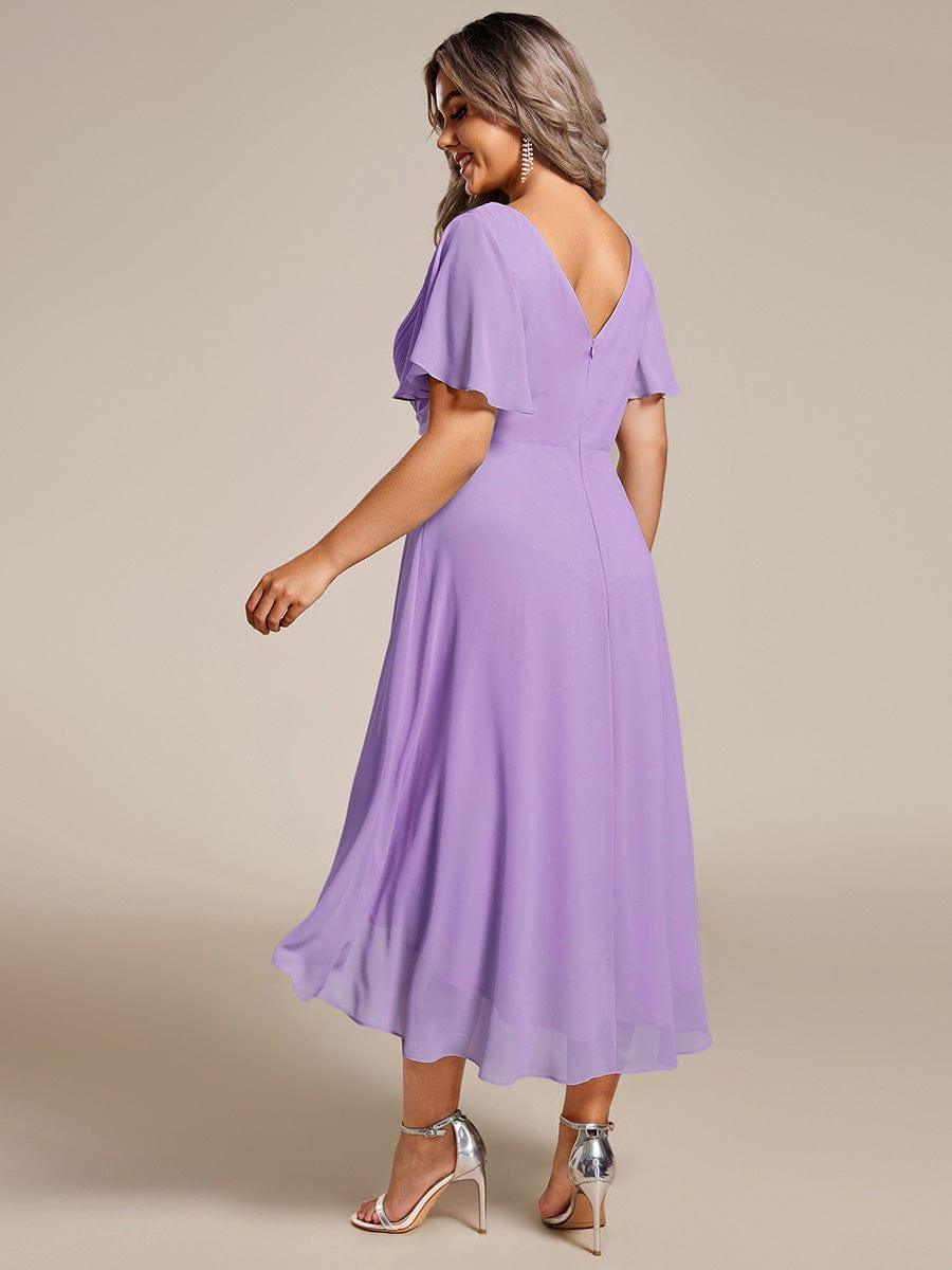 Daisy | A-Line V Neck High-Low Wedding Guest Dress