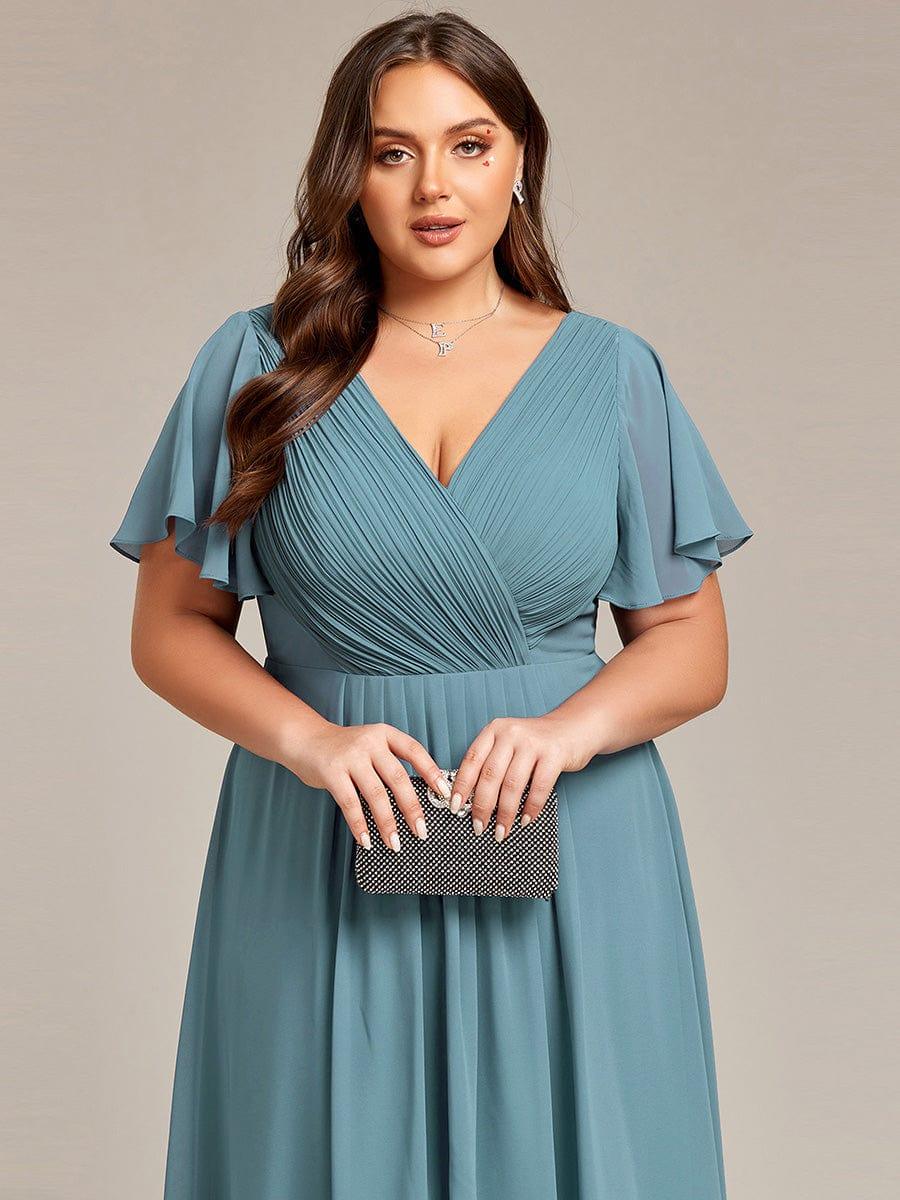 Daisy | A-Line V Neck High-Low Wedding Guest Dress