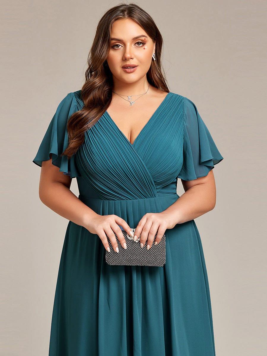 Daisy | A-Line V Neck High-Low Wedding Guest Dress