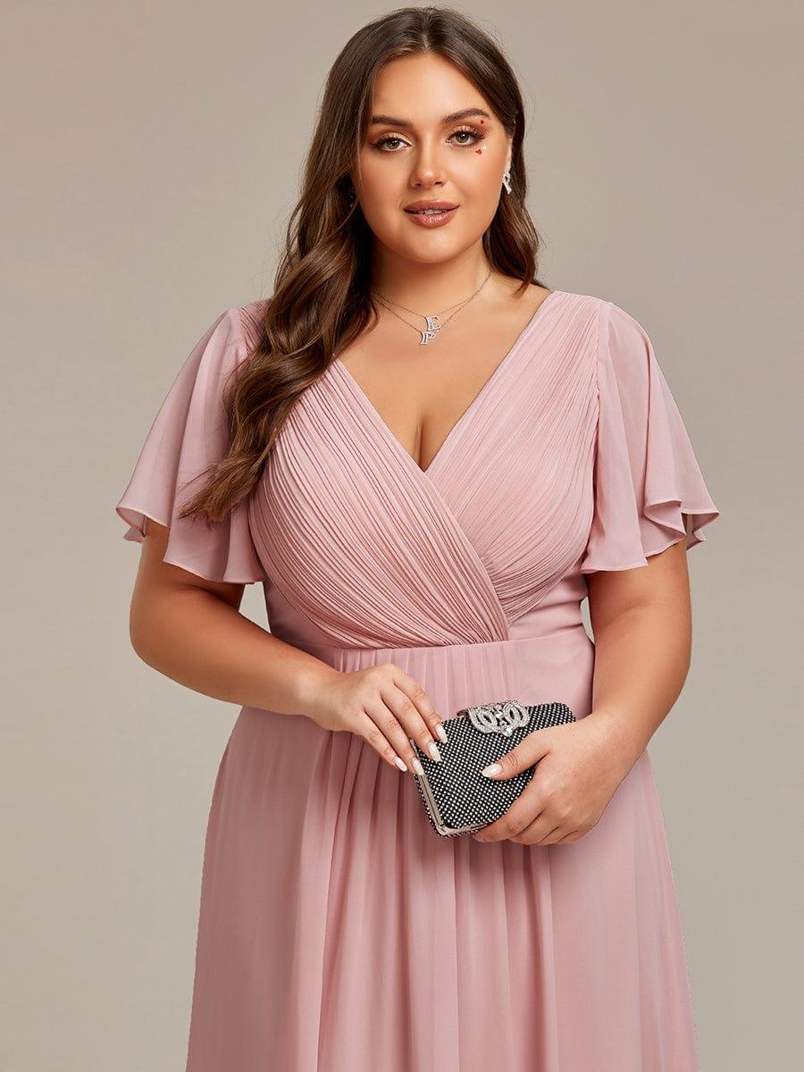 Daisy | A-Line V Neck High-Low Wedding Guest Dress