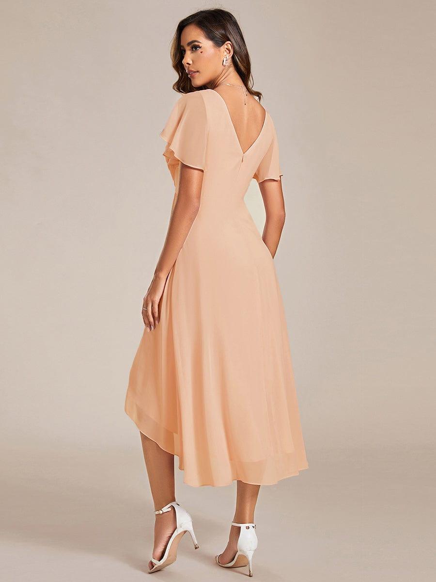 Daisy | A-Line V Neck High-Low Wedding Guest Dress