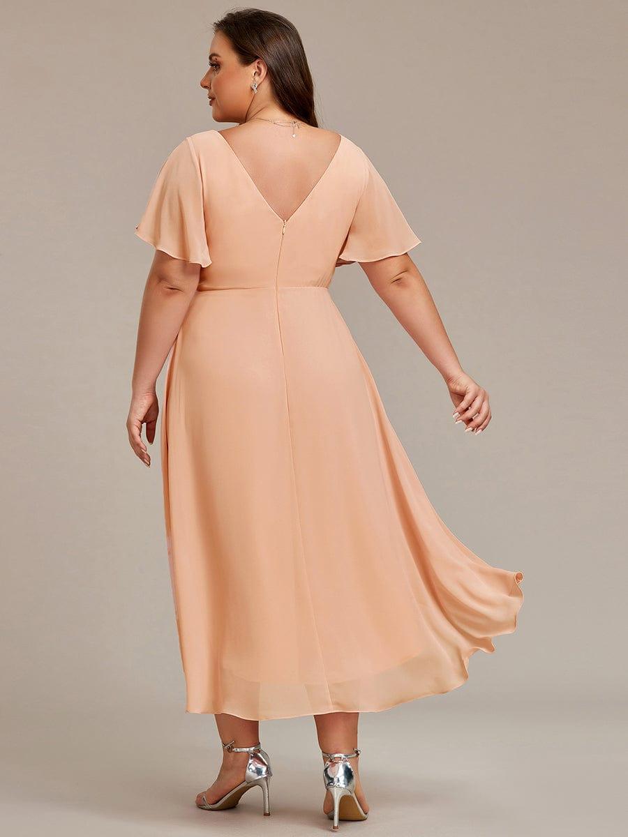 Daisy | A-Line V Neck High-Low Wedding Guest Dress