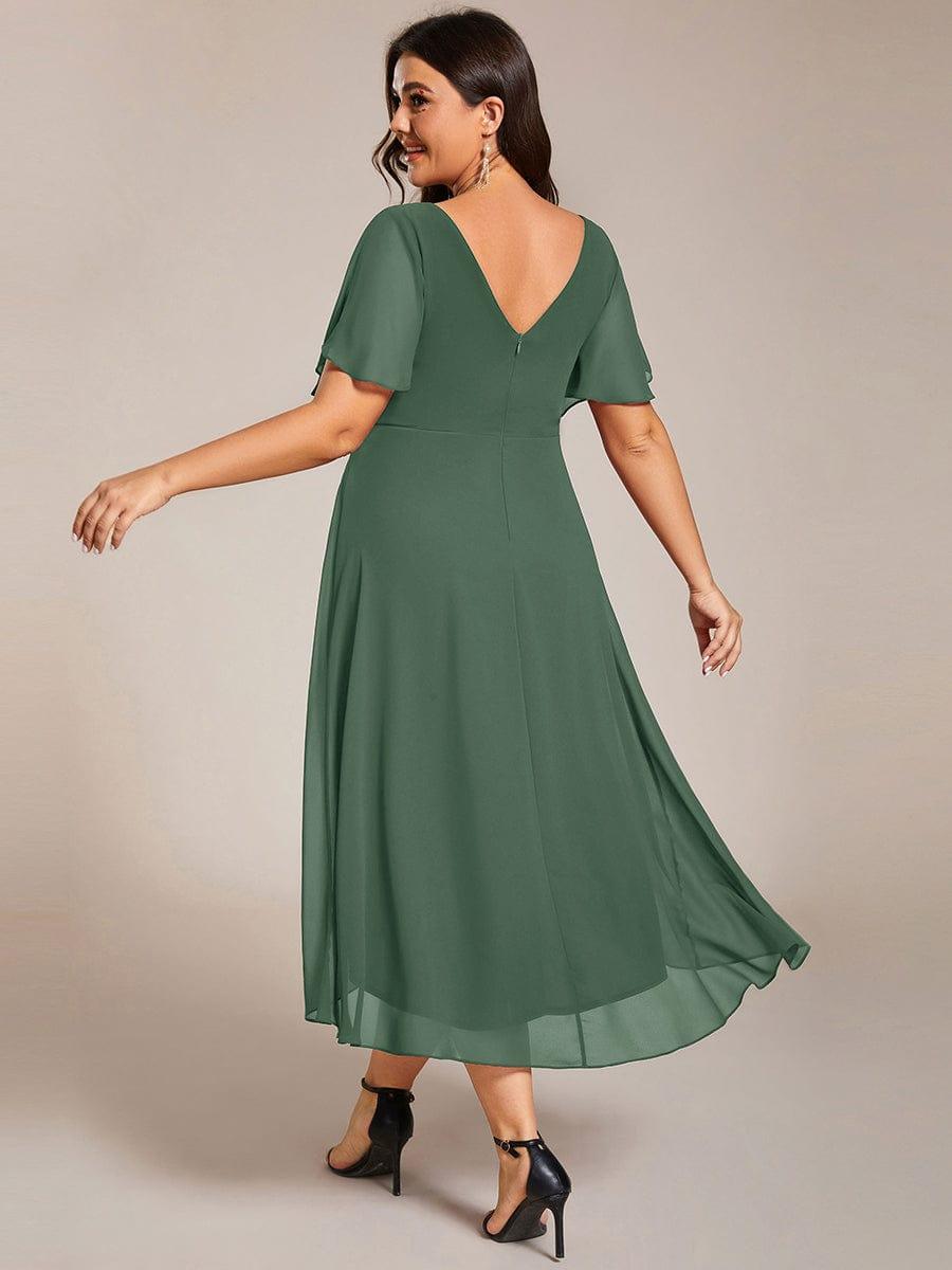 Daisy | A-Line V Neck High-Low Wedding Guest Dress