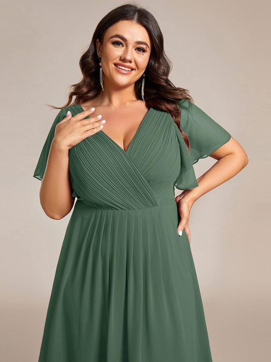 Daisy | A-Line V Neck High-Low Wedding Guest Dress