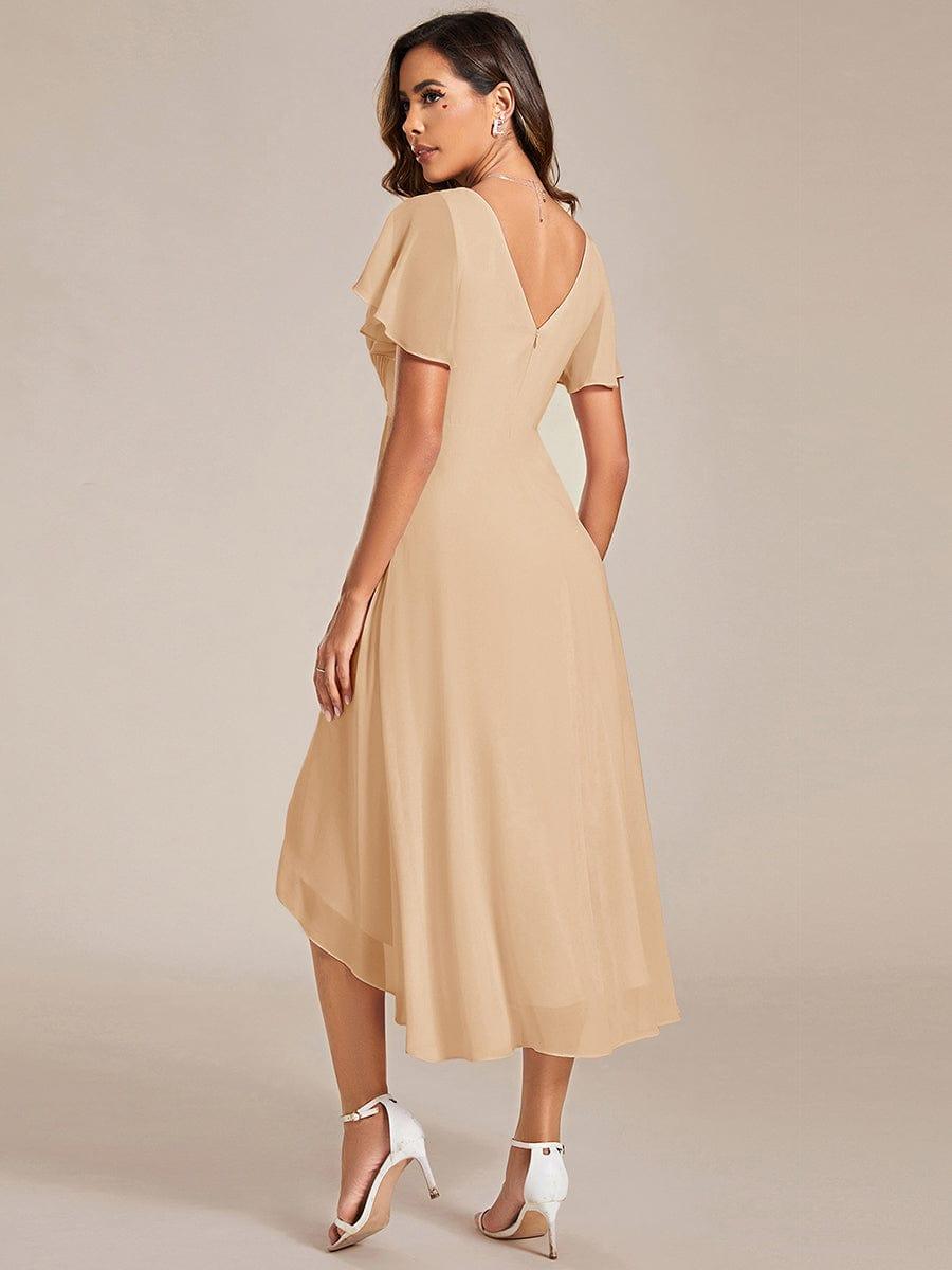 Daisy | A-Line V Neck High-Low Wedding Guest Dress