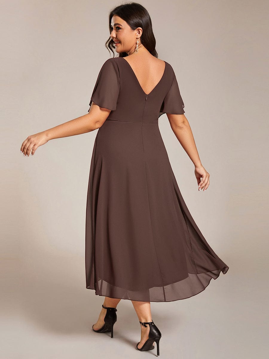 Daisy | A-Line V Neck High-Low Wedding Guest Dress
