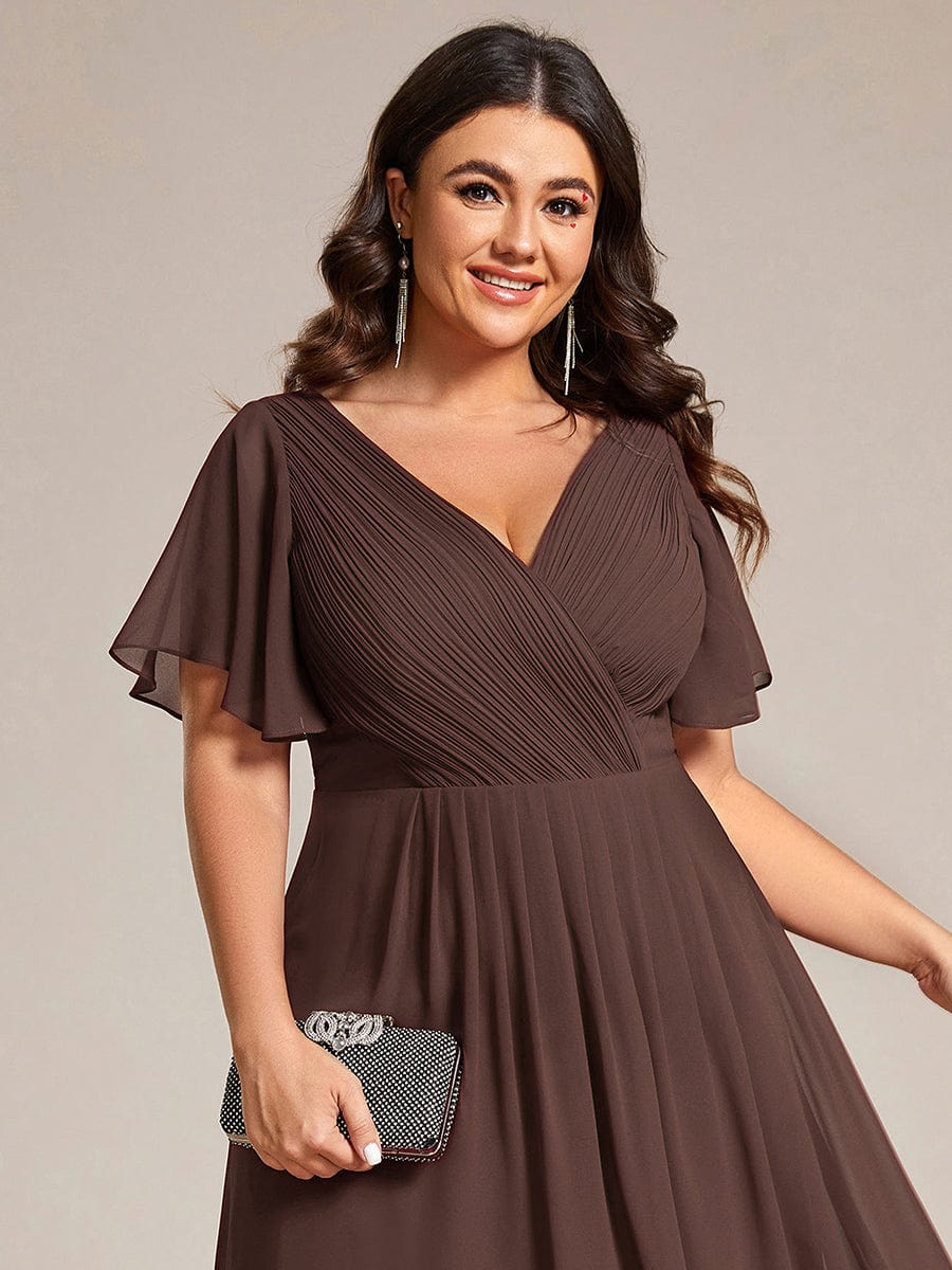 Daisy | A-Line V Neck High-Low Wedding Guest Dress