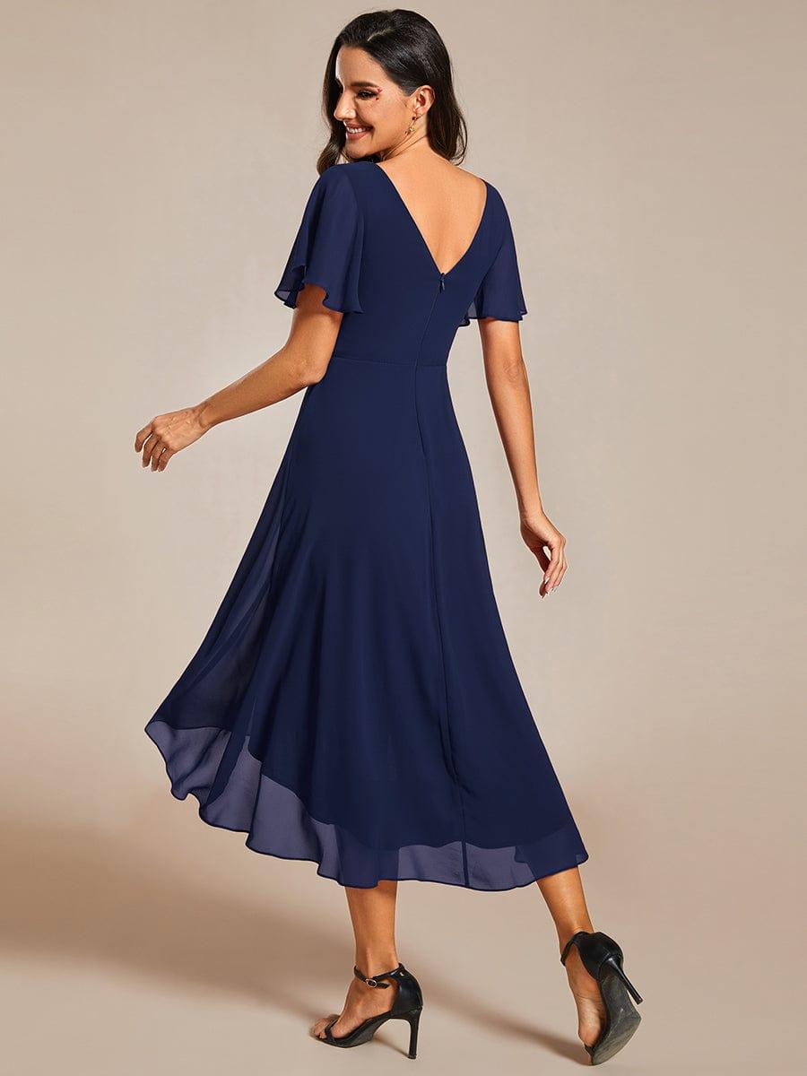 Daisy | A-Line V Neck High-Low Wedding Guest Dress
