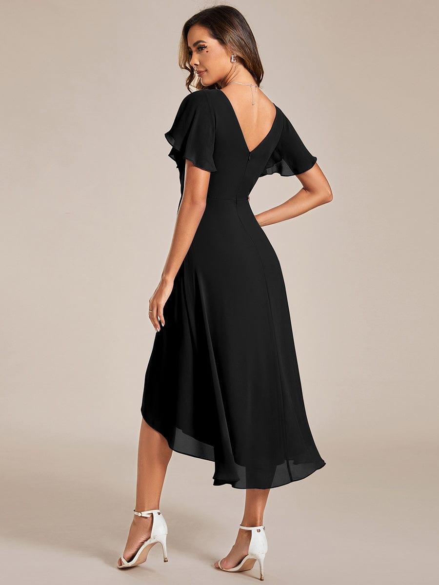 Daisy | A-Line V Neck High-Low Wedding Guest Dress