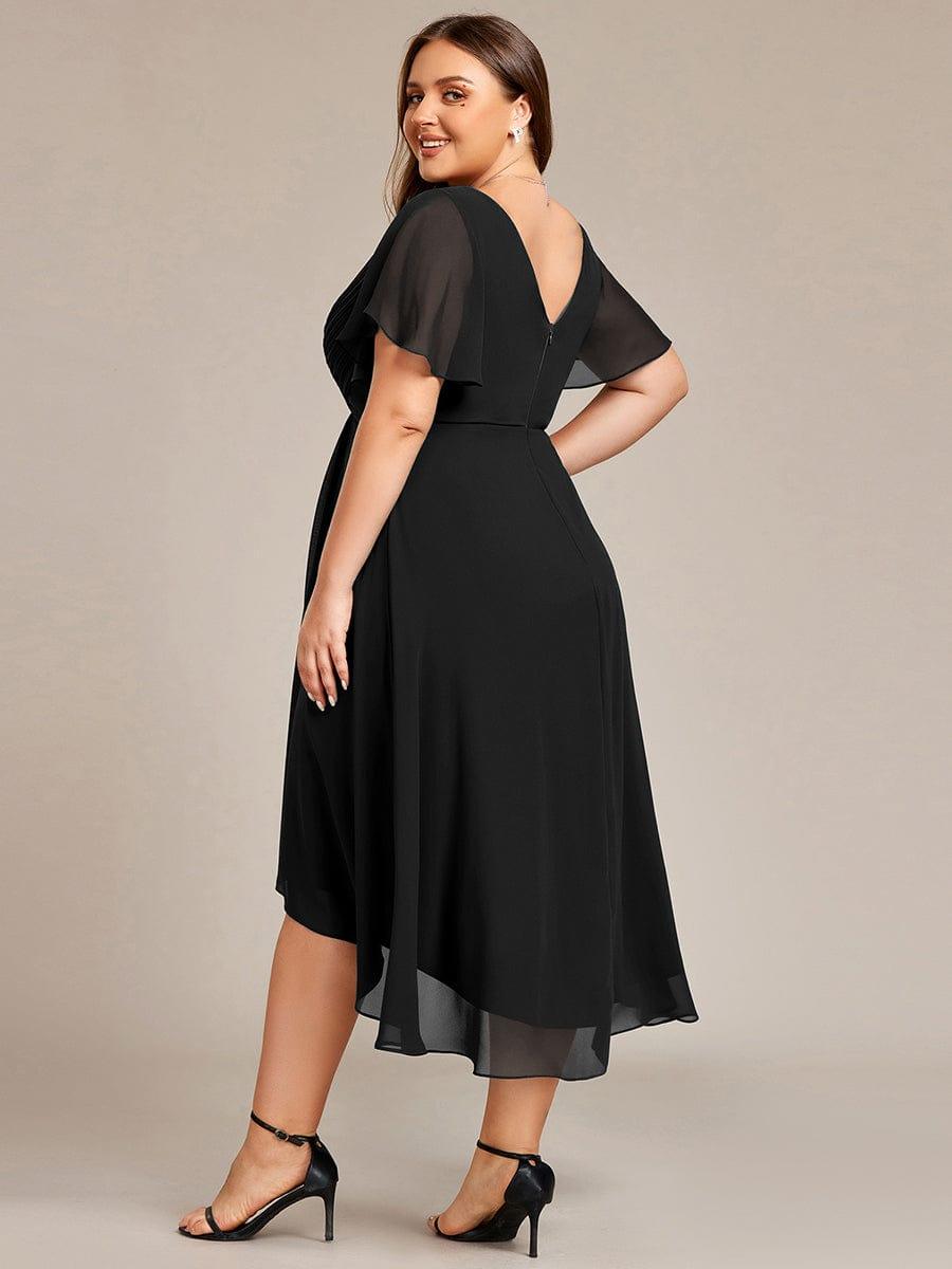 Daisy | A-Line V Neck High-Low Wedding Guest Dress