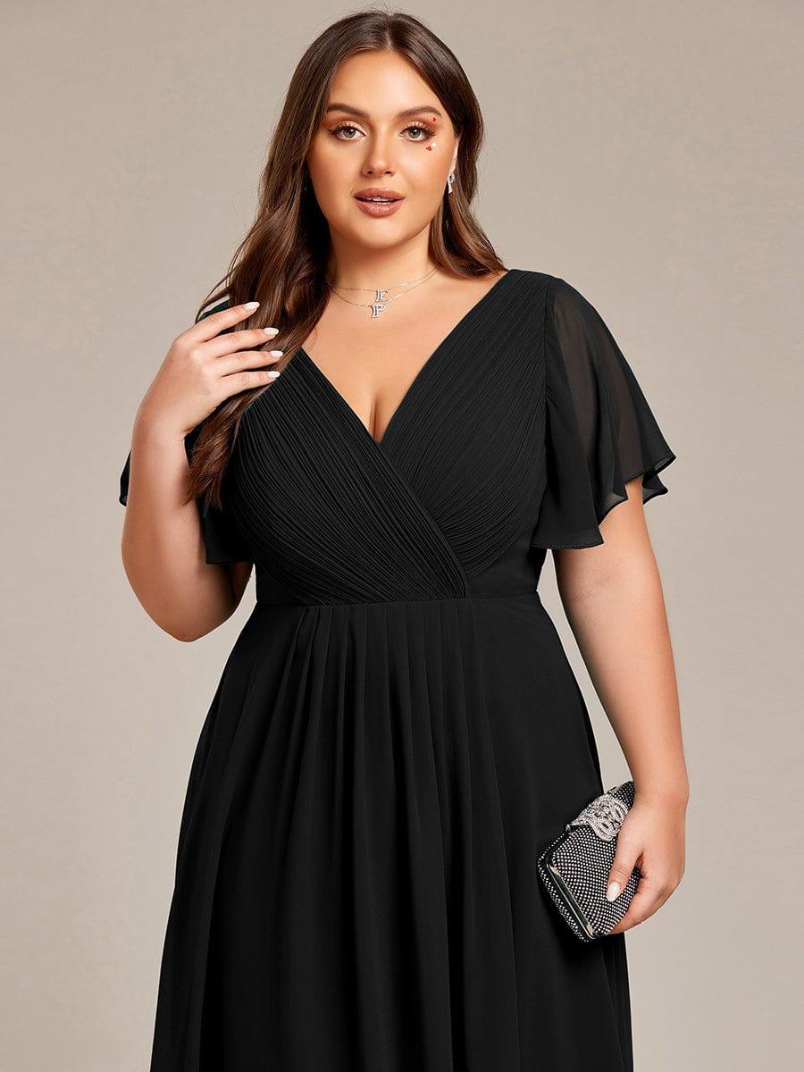 Daisy | A-Line V Neck High-Low Wedding Guest Dress