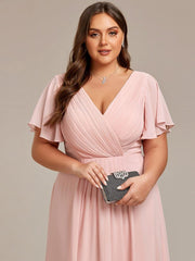 Daisy | A-Line V Neck High-Low Wedding Guest Dress