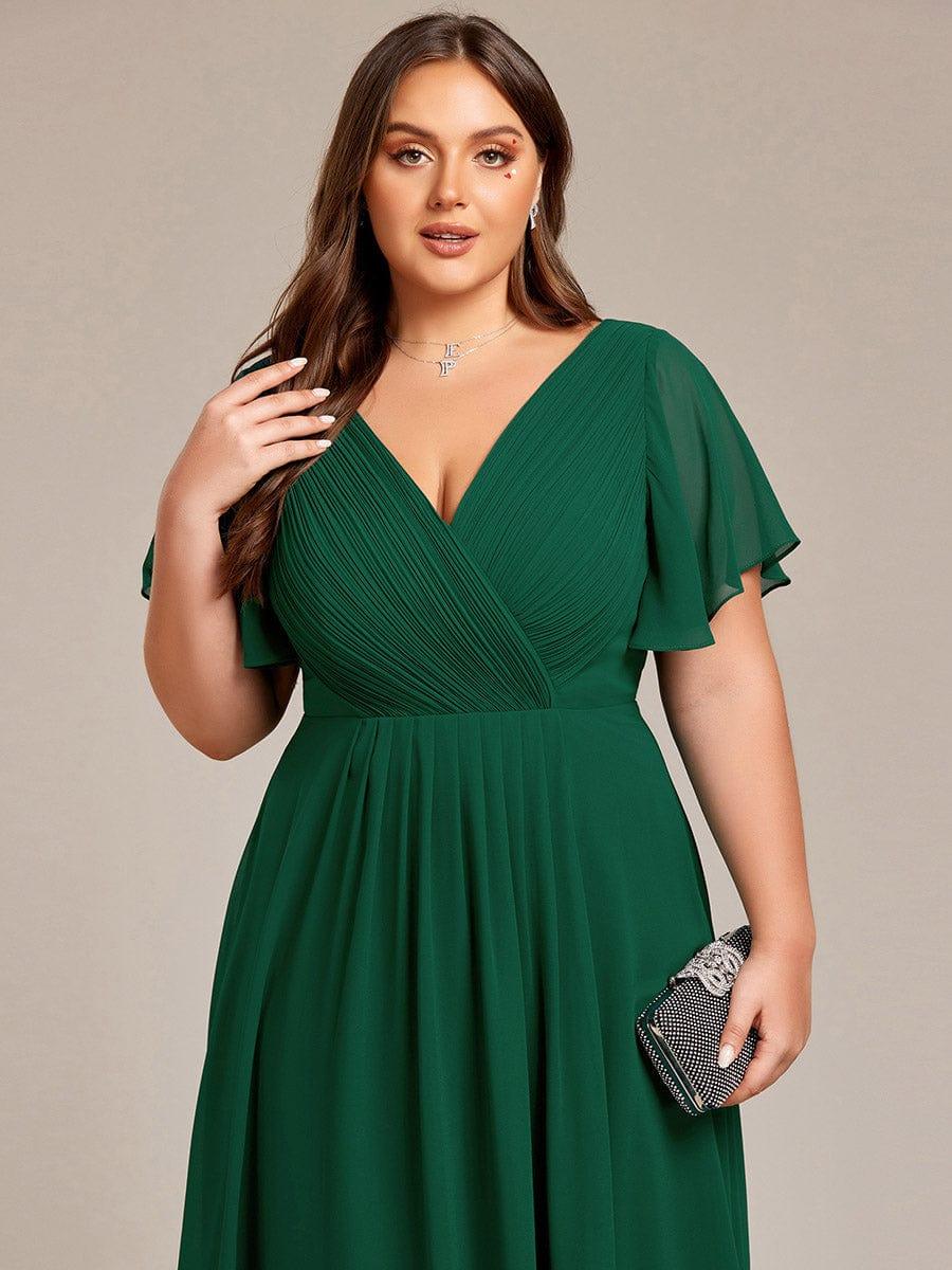 Daisy | A-Line V Neck High-Low Wedding Guest Dress