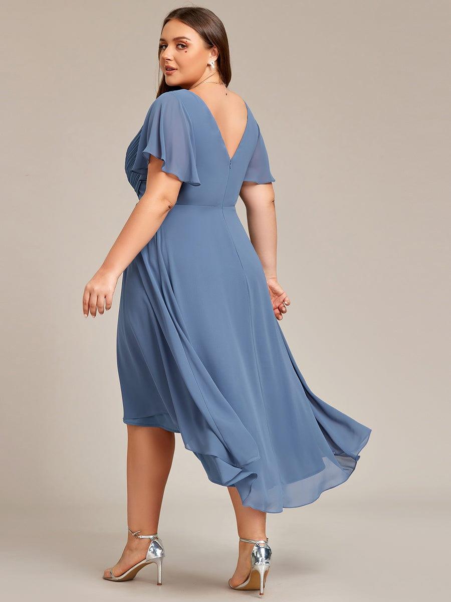 Daisy | A-Line V Neck High-Low Wedding Guest Dress