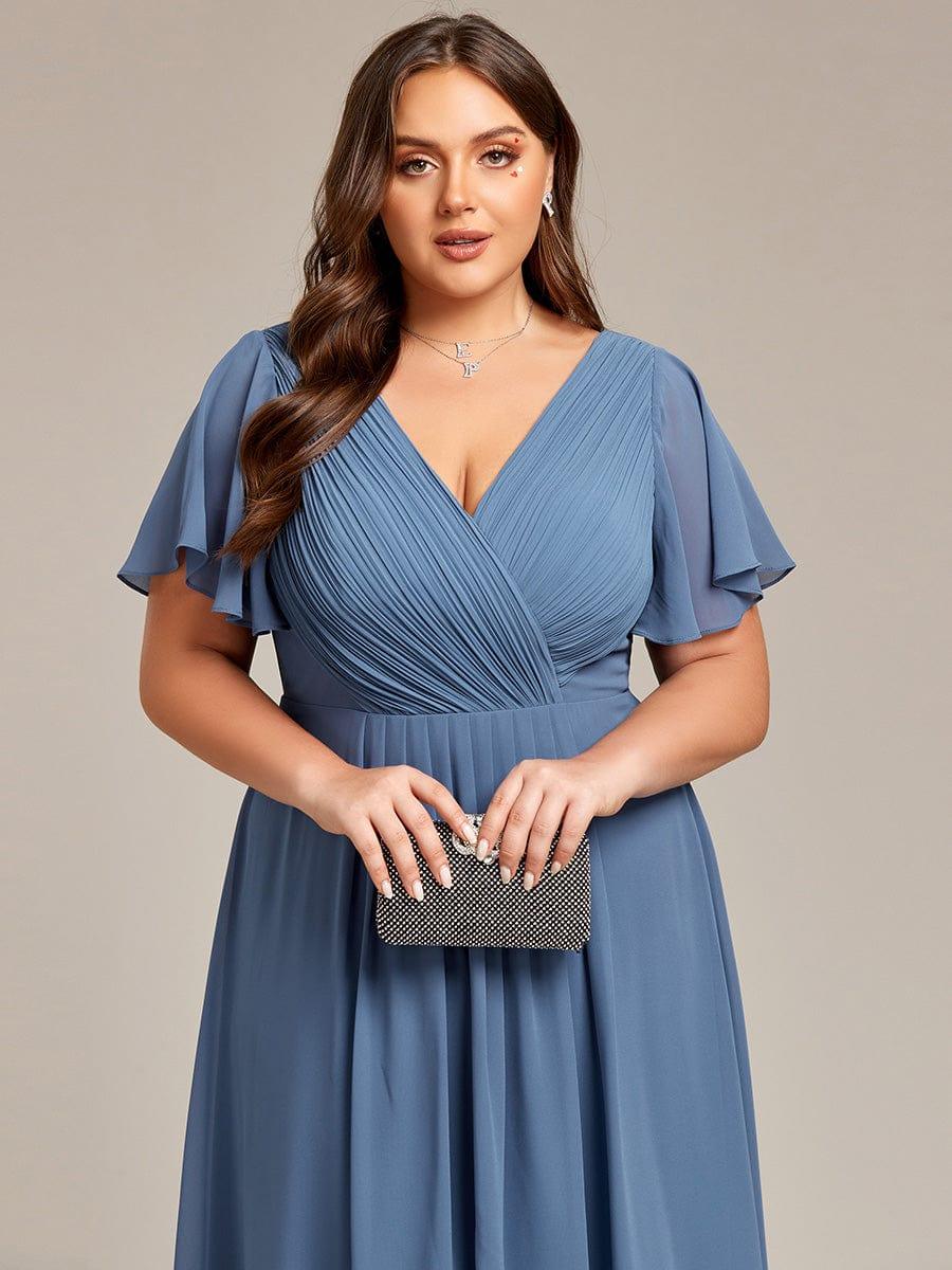 Daisy | A-Line V Neck High-Low Wedding Guest Dress