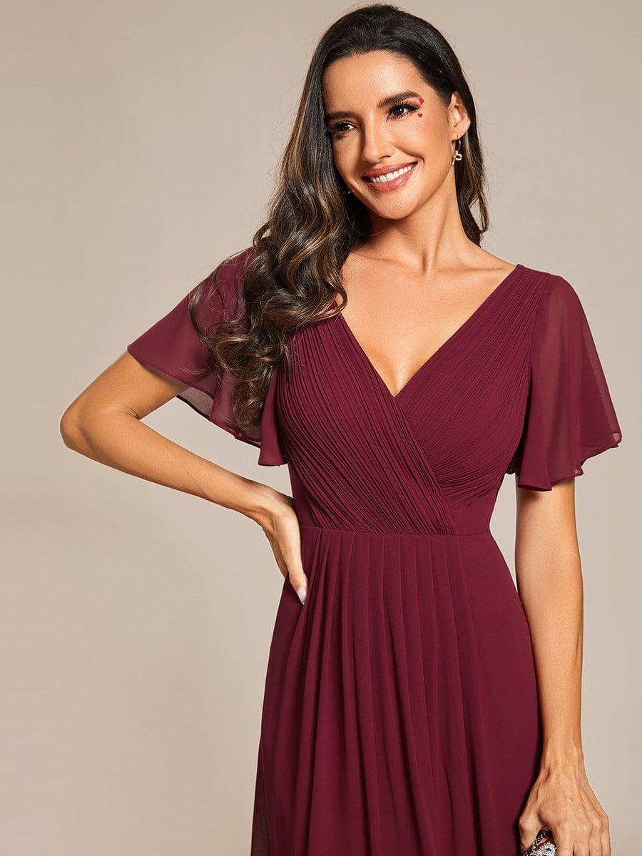 Daisy | A-Line V Neck High-Low Wedding Guest Dress