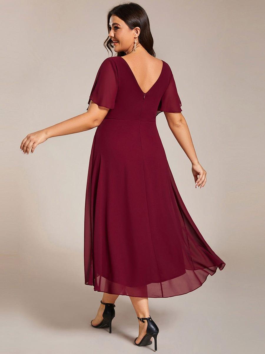 Daisy | A-Line V Neck High-Low Wedding Guest Dress