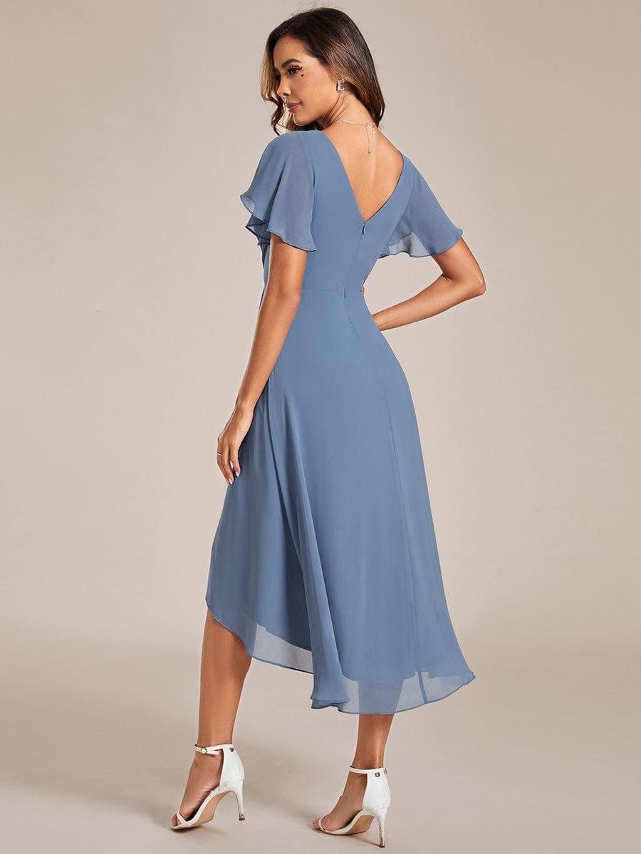 Daisy | A-Line V Neck High-Low Wedding Guest Dress