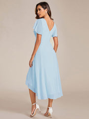 Daisy | A-Line V Neck High-Low Wedding Guest Dress