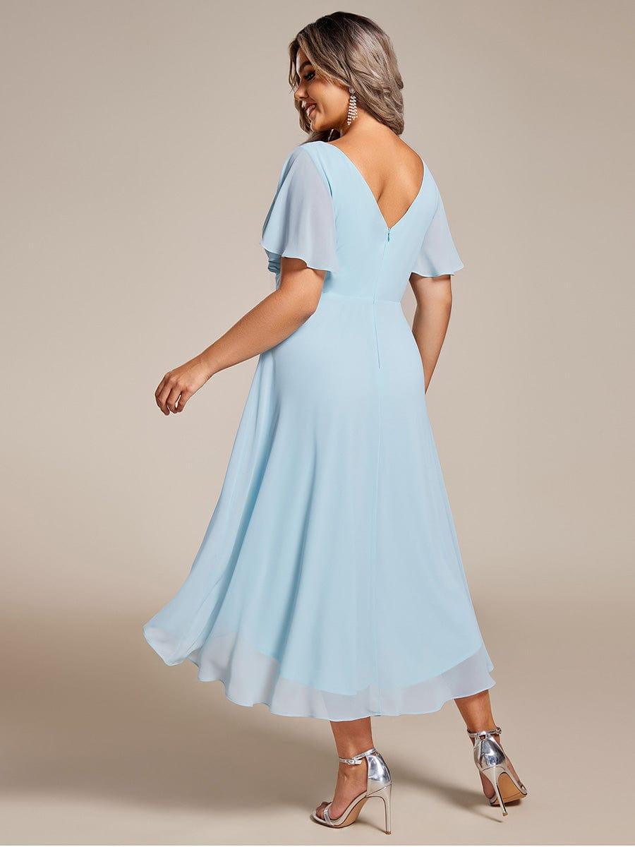Daisy | A-Line V Neck High-Low Wedding Guest Dress