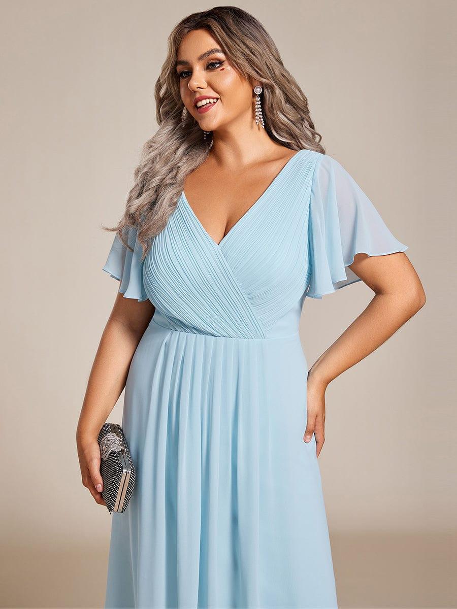 Daisy | A-Line V Neck High-Low Wedding Guest Dress
