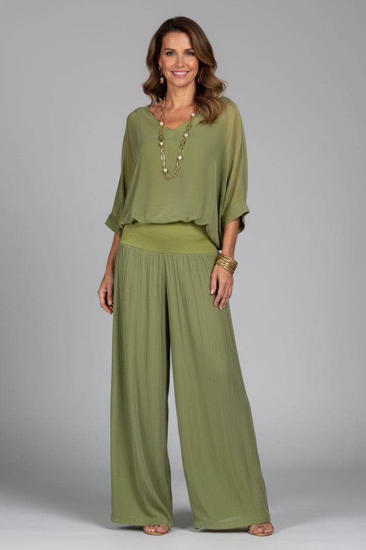 Daniela | Relaxed Fit Two-Piece Wide-Leg Set