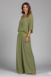 Daniela | Relaxed Fit Two-Piece Wide-Leg Set