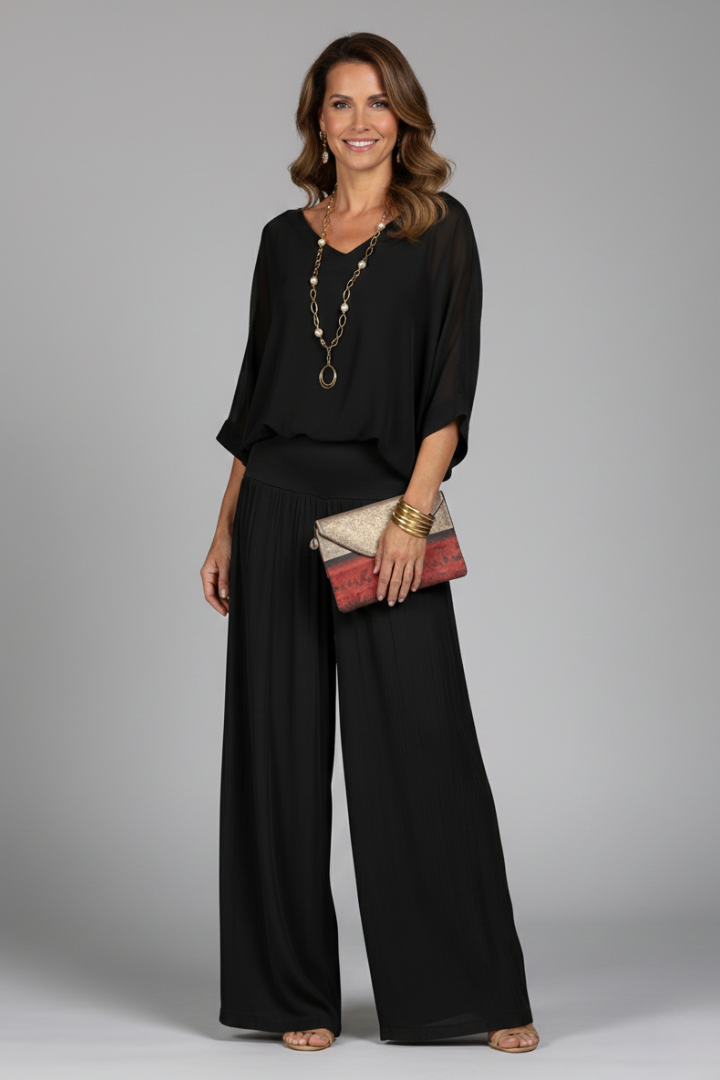 Daniela | Relaxed Fit Two-Piece Wide-Leg Set