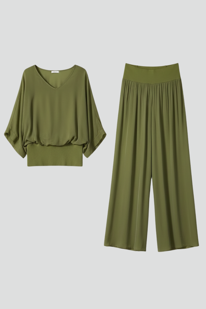 Daniela | Relaxed Fit Two-Piece Wide-Leg Set
