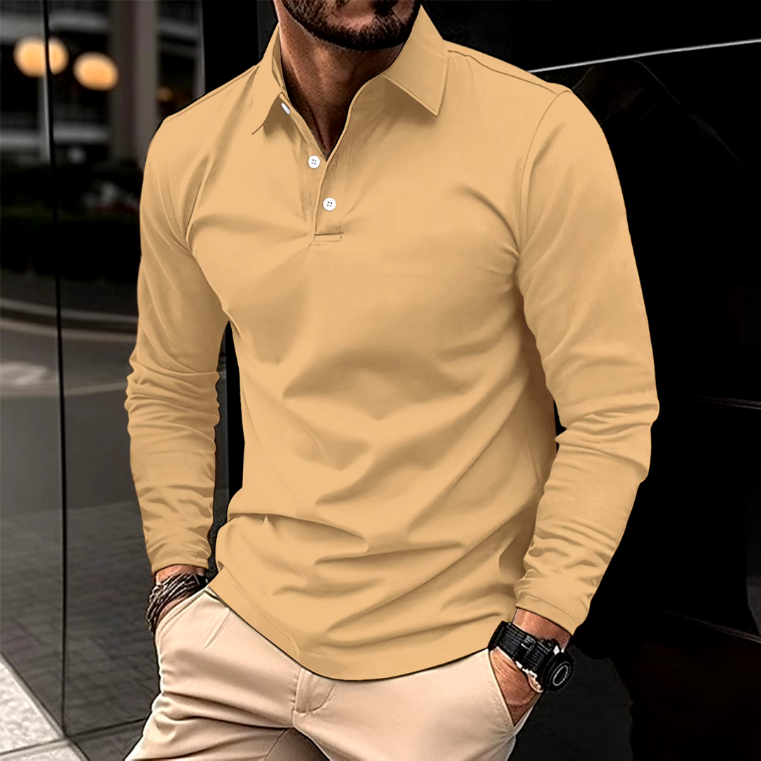Daphne | Classic Fit Long Sleeve Polo Shirt