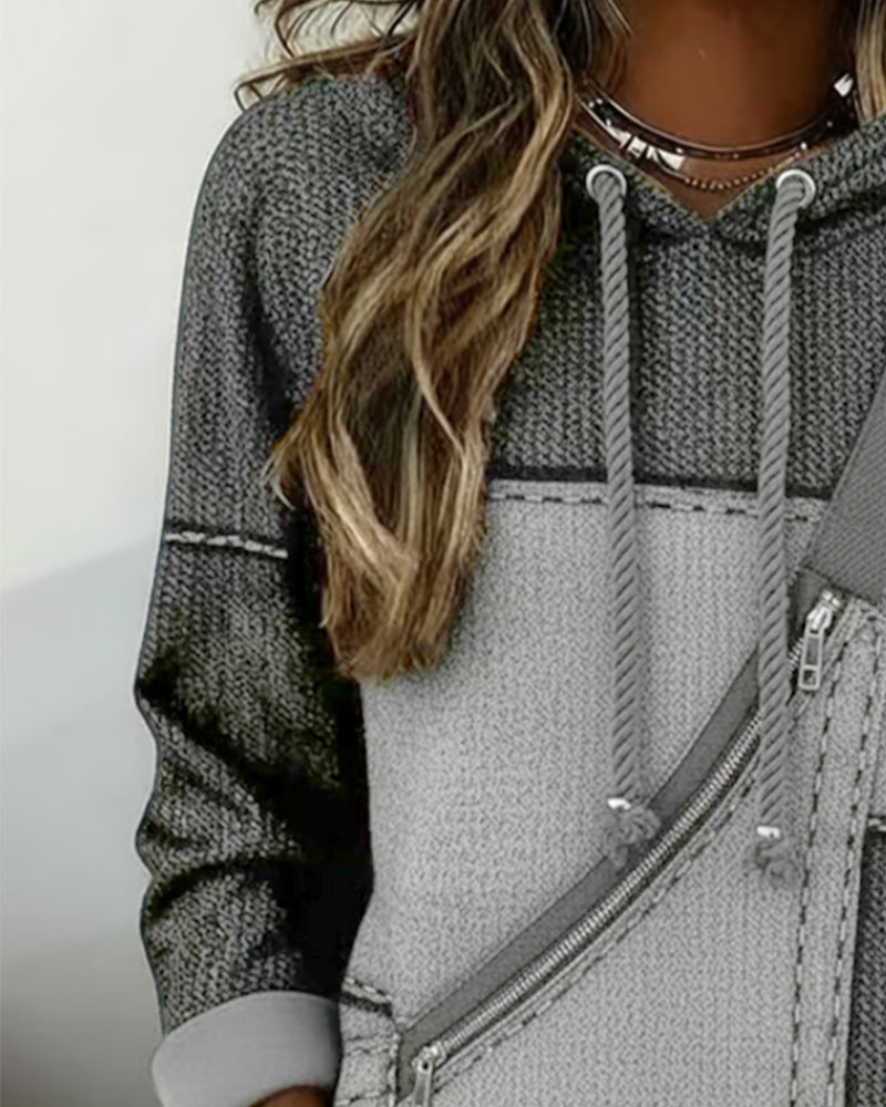 Darcy | Regular Fit Color-Blocked Hoodie