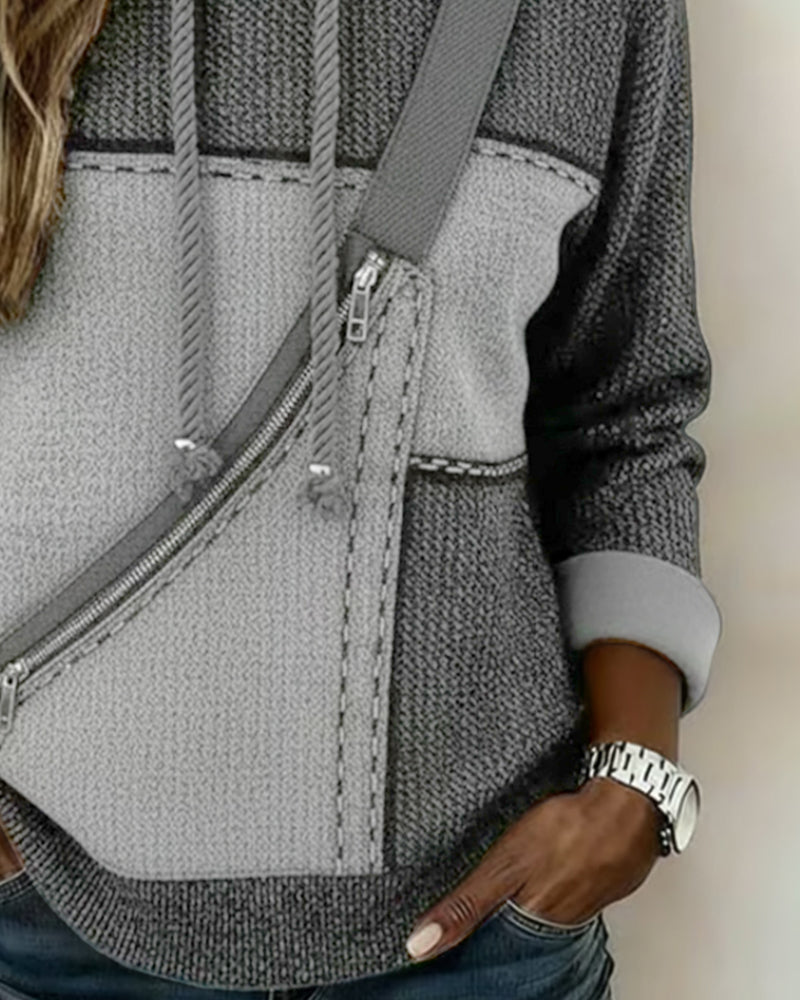 Darcy | Regular Fit Color-Blocked Hoodie