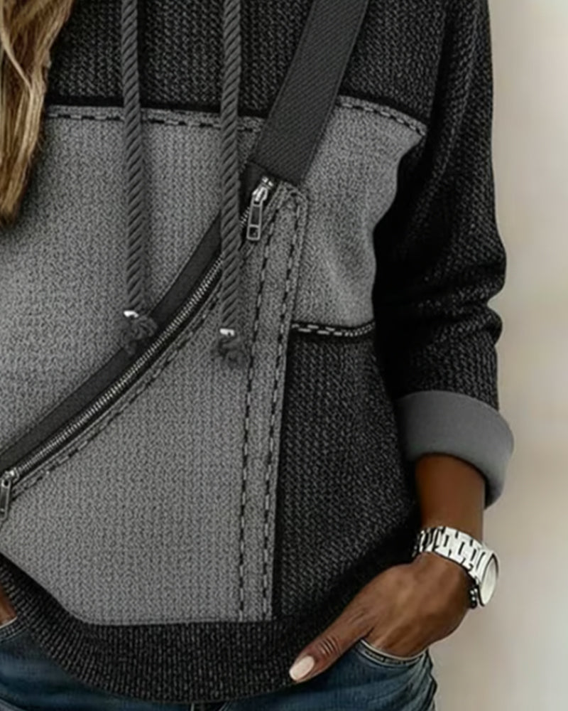 Darcy | Regular Fit Color-Blocked Hoodie