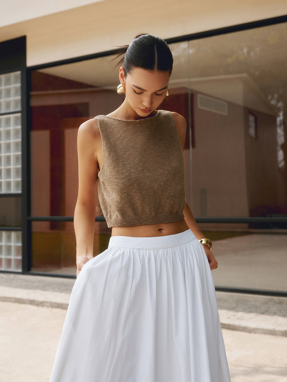 Delilah | Cropped Festival Outfit Tank Top