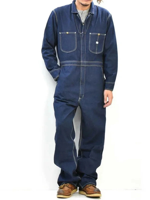 Delilah | Relaxed Fit Straight-Leg Denim Overalls