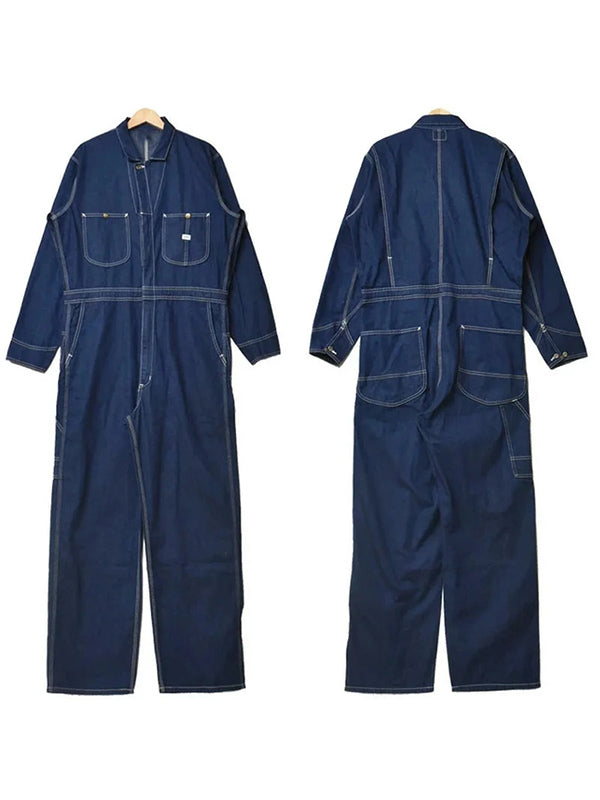 Delilah | Relaxed Fit Straight-Leg Denim Overalls