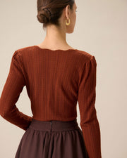 Demetria | Slim Fit Round Neck Holiday Sweater