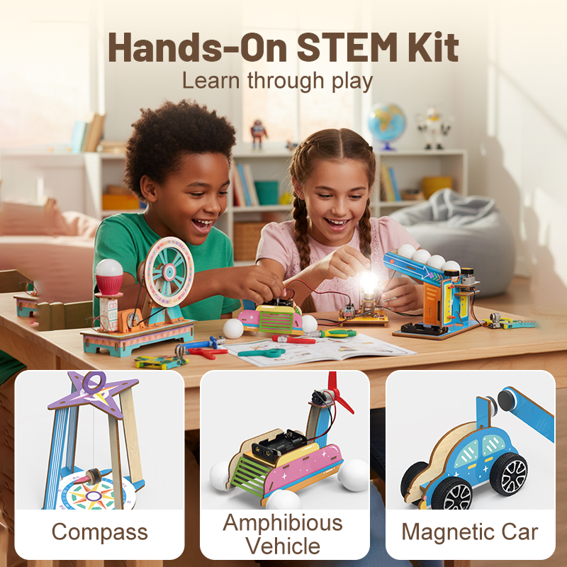 Easton | 8-in-1 Scientific Experiment Kit with STEM Projects for Educational Learning and Exploration