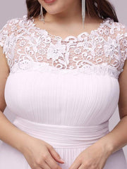 Elara | Lace Cap Sleeve Maxi Bridesmaid Dress Mother of the Bride Outfits