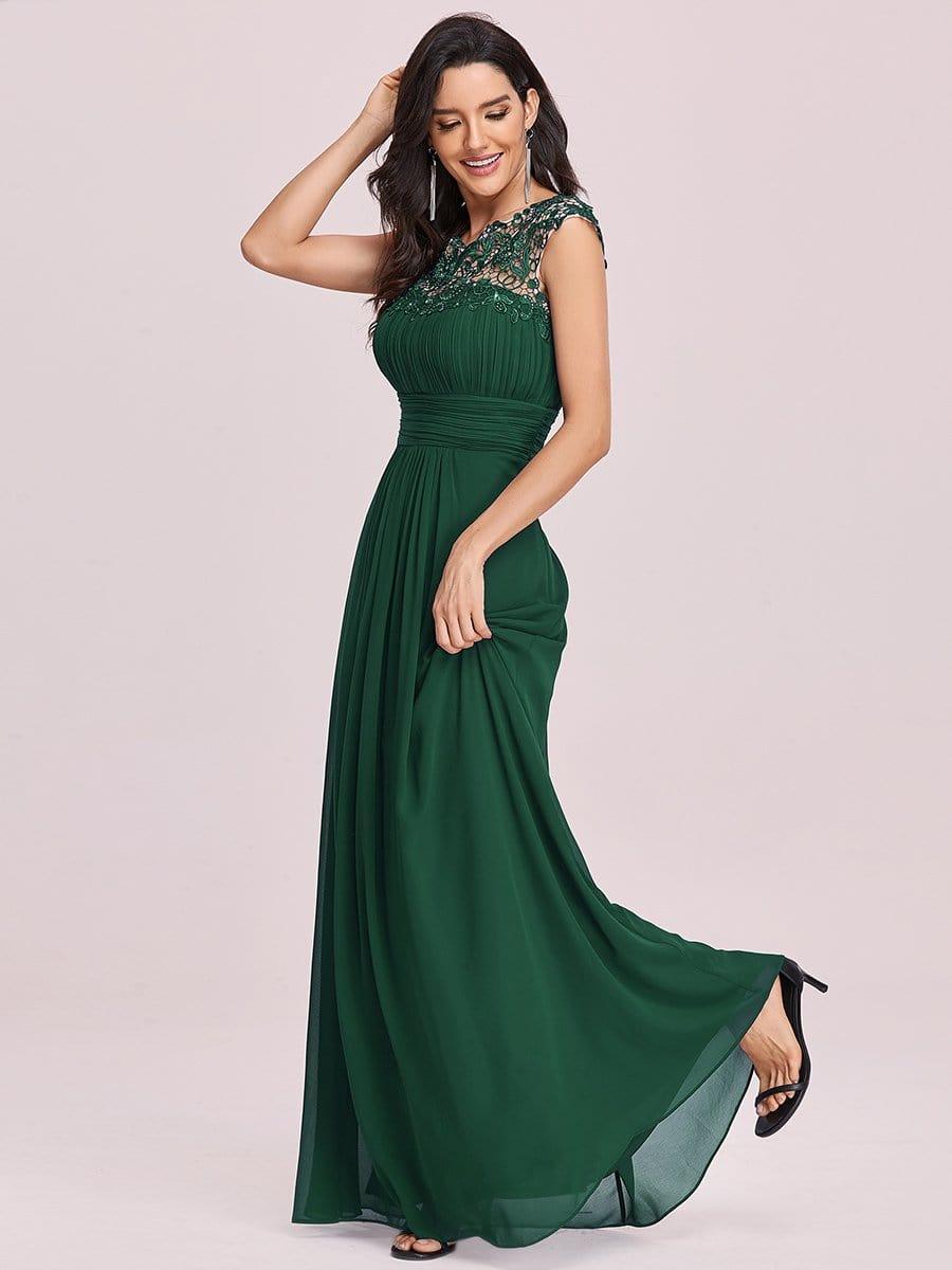 Elara | Lace Cap Sleeve Maxi Bridesmaid Dress Mother of the Bride Outfits