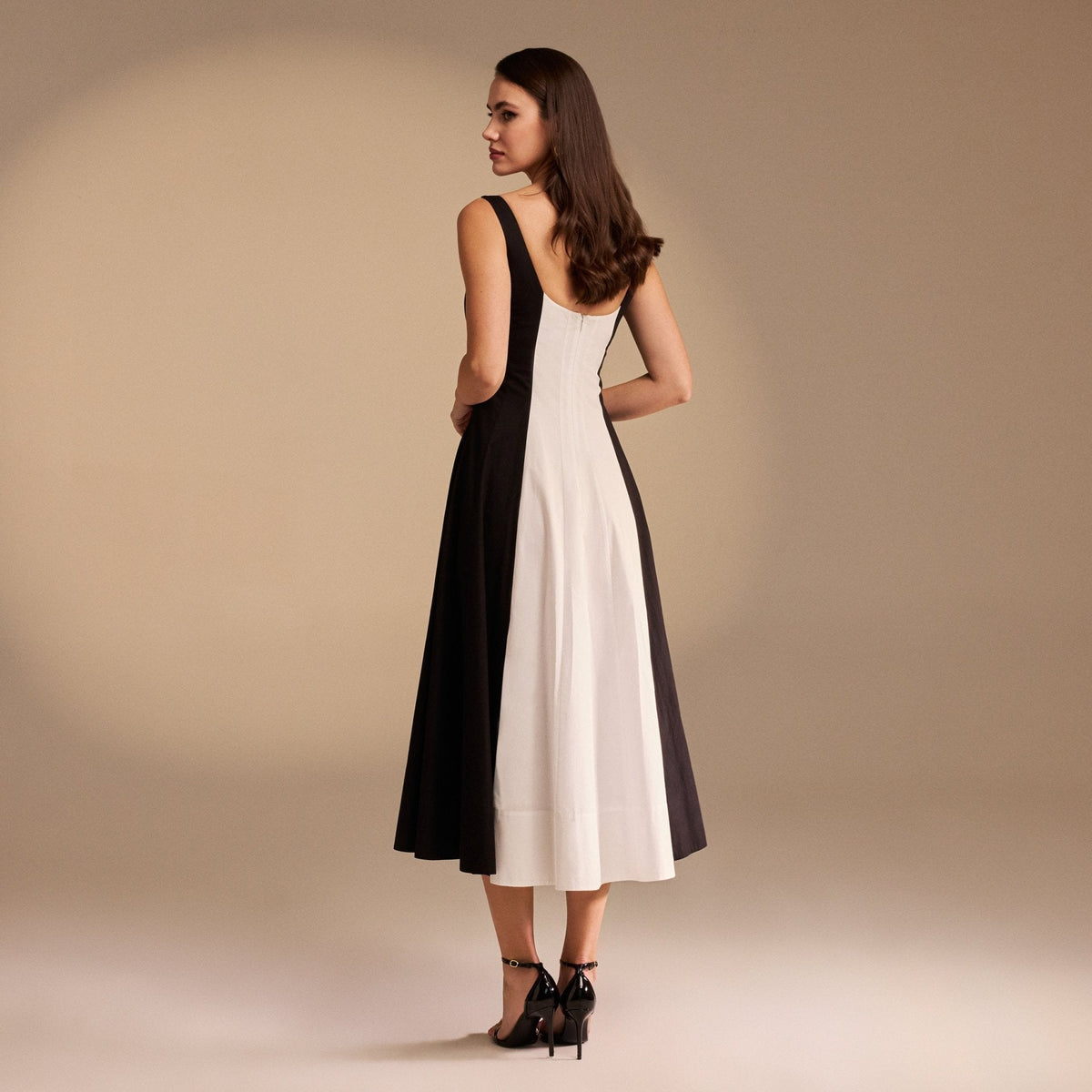 Elodie | Fitted Waist A-Line Midi Ladies Day Dress