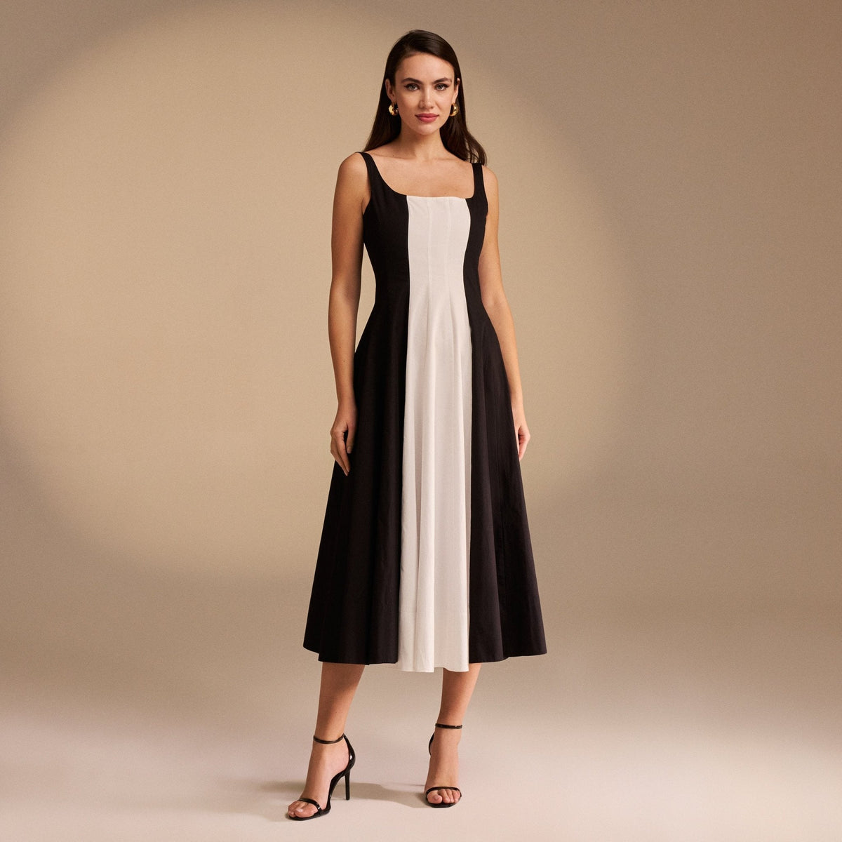 Elodie | Fitted Waist A-Line Midi Ladies Day Dress
