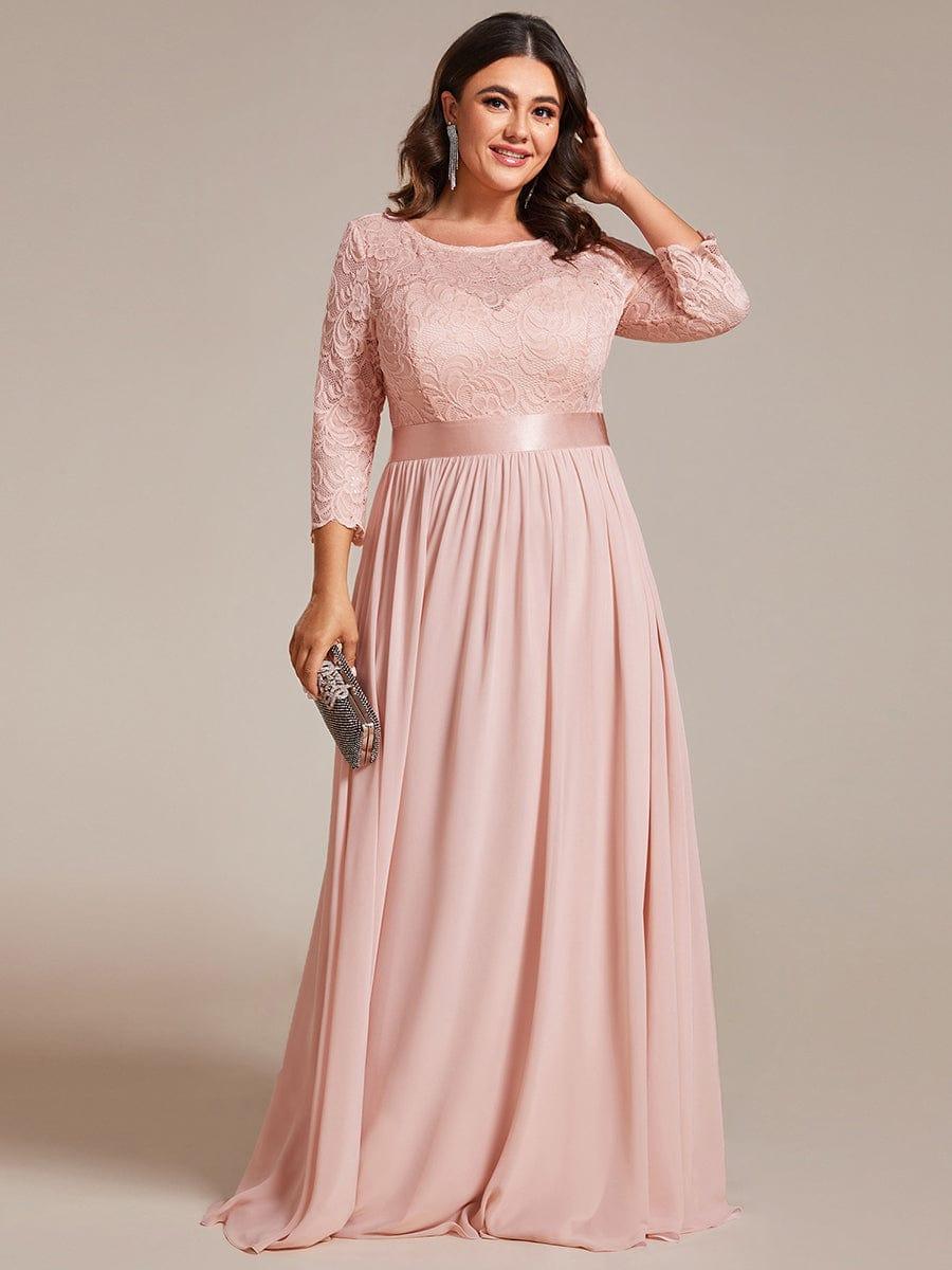 Eva | Ruched Waist A-Line Lace Mother of the Bride Outfits